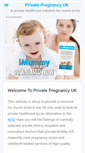 Mobile Screenshot of privatepregnancy.co.uk