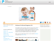 Tablet Screenshot of privatepregnancy.co.uk